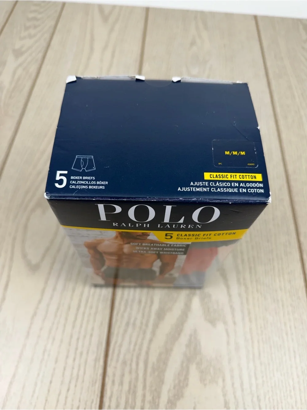 Polo Ralph Lauren Men's 5 Pack Classic Fit Cotton Boxer Briefs MED Multi $69.50